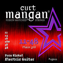 Load image into Gallery viewer, Curt Mangan Pure Nickel Electric Guitar Strings 11-48
