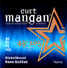 Load image into Gallery viewer, Curt Mangan Nickel Wound Electric Bass Strings 45-105