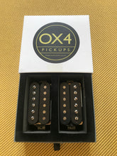 Load image into Gallery viewer, OX4 Hot Duane &quot;Hot vintage&quot; PAF style Humbucker set, Double Black
