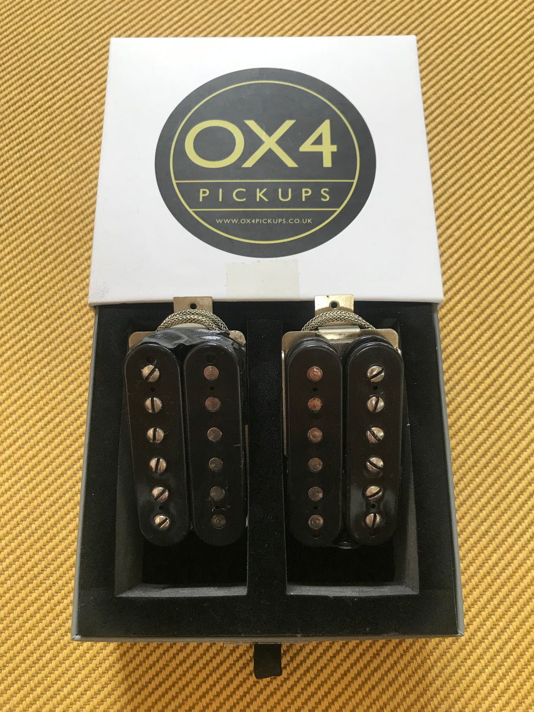 OX4 Beano PAF style Humbucker set, Double Black