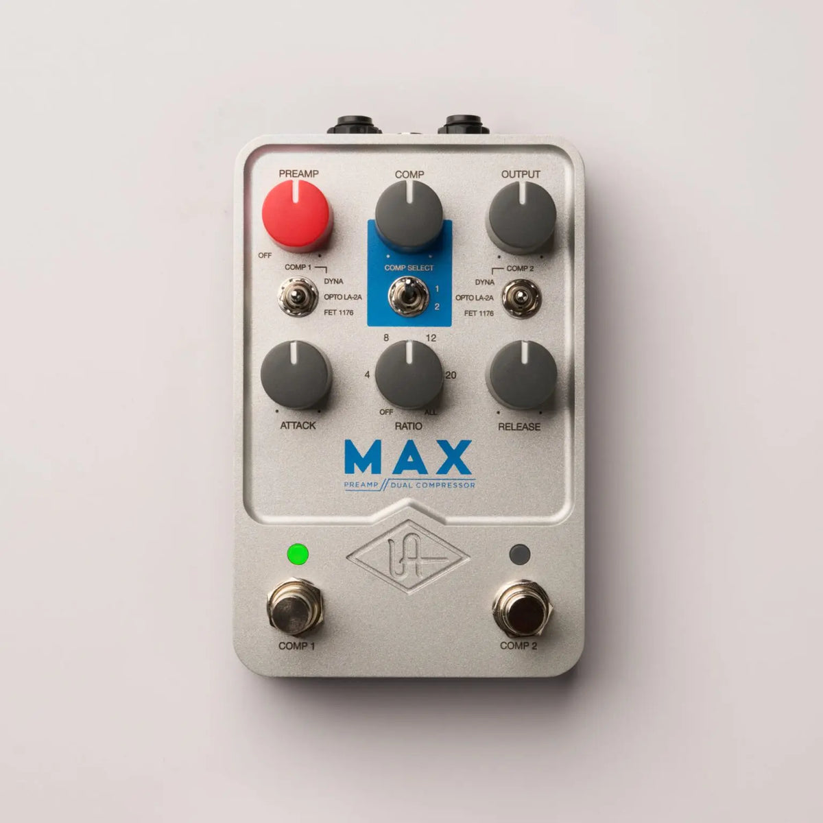 Max Preamp & Dual Compressor pedal for guitar by UAFX - Buy Here