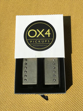 Load image into Gallery viewer, OX4 Rollin' Man / Peter Greene Limited Edition #7/28 PAF style Humbucker set, Aged Nickel Covers