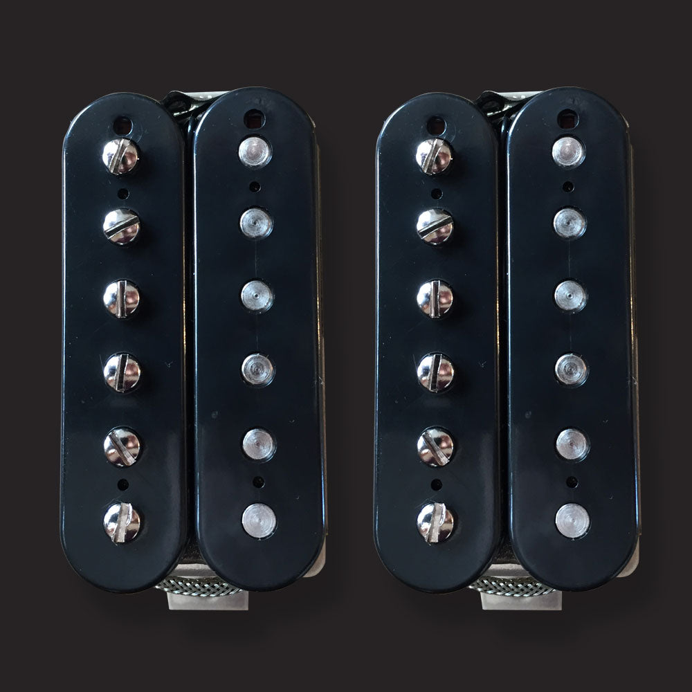 Beano PAF style Humbucker set Double Black from OX4 - Click here 