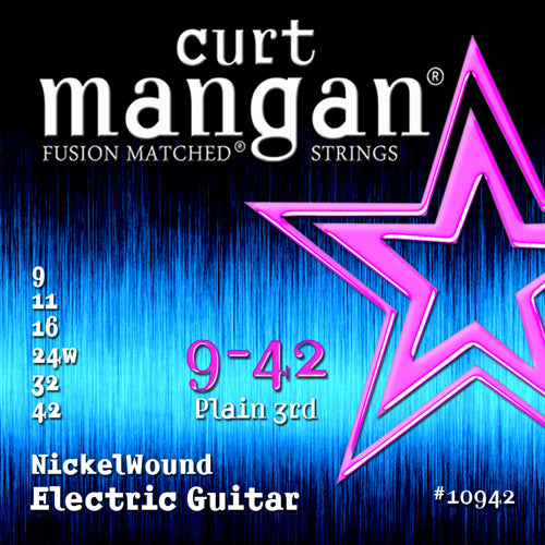 Curt Mangan Nickel Wound Electric Guitar Strings 9-42