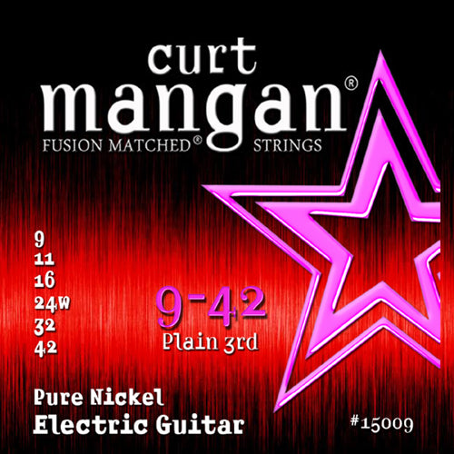 Curt Mangan Pure Nickel Electric Guitar Strings 9-42