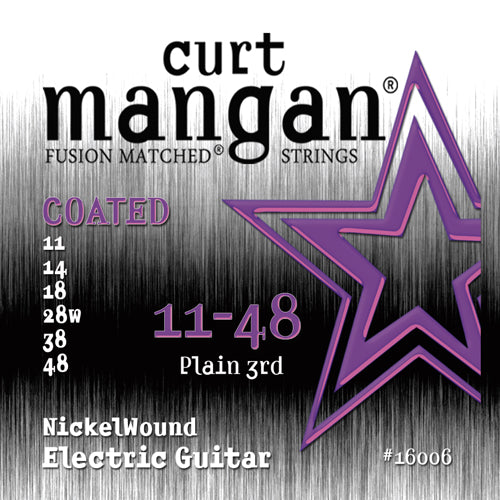 Curt Mangan Nickel Wound COATED Electric Guitar Strings 11-48