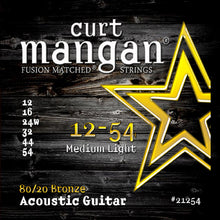 Load image into Gallery viewer, Curt Mangan 80/20 Bronze Acoustic Guitar Strings 12-54
