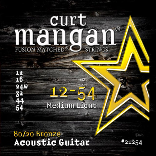 Curt Mangan 80/20 Bronze Acoustic Guitar Strings 12-54