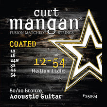 Load image into Gallery viewer, Curt Mangan 80/20 Bronze COATED Acoustic Guitar Strings 12-54

