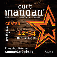 Load image into Gallery viewer, Curt Mangan Phosphor Bronze COATED Acoustic Guitar Strings 12-54
