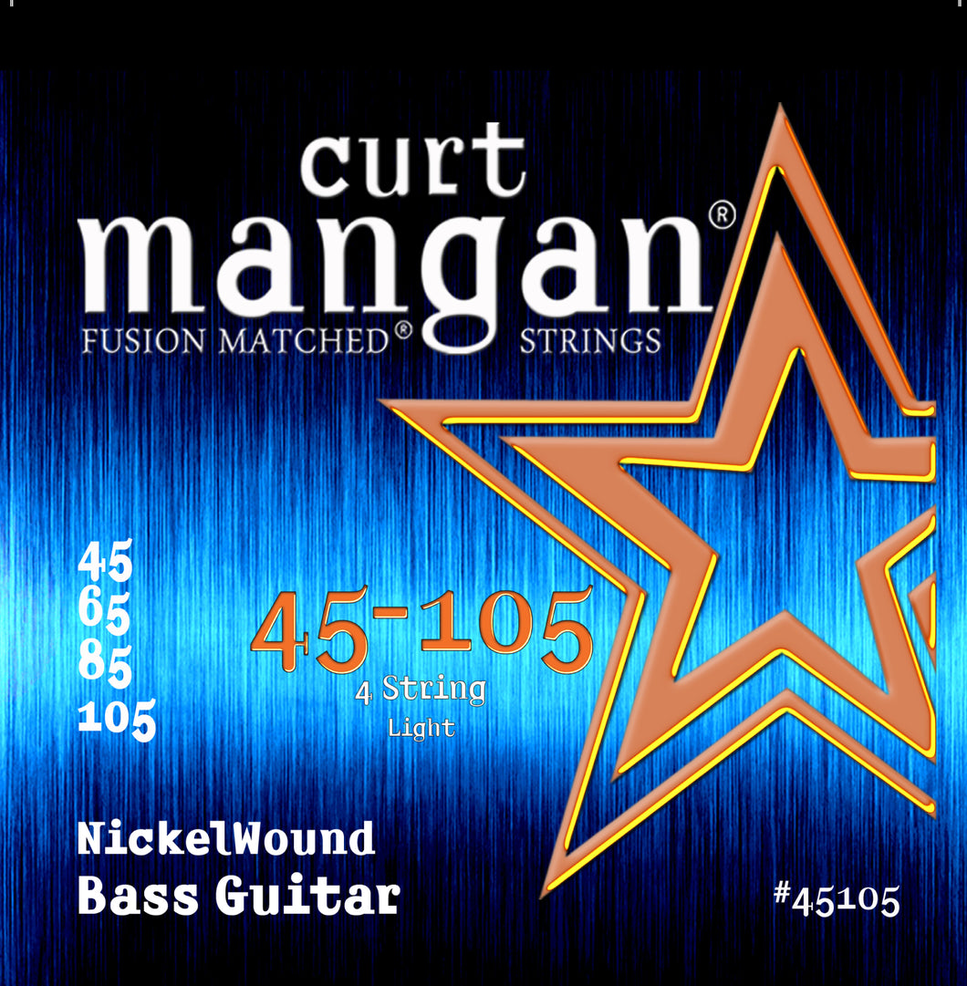 Curt Mangan Nickel Wound Electric Bass Strings 45-105