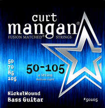 Load image into Gallery viewer, Curt Mangan Nickel Wound Electric Bass Strings 50-105
