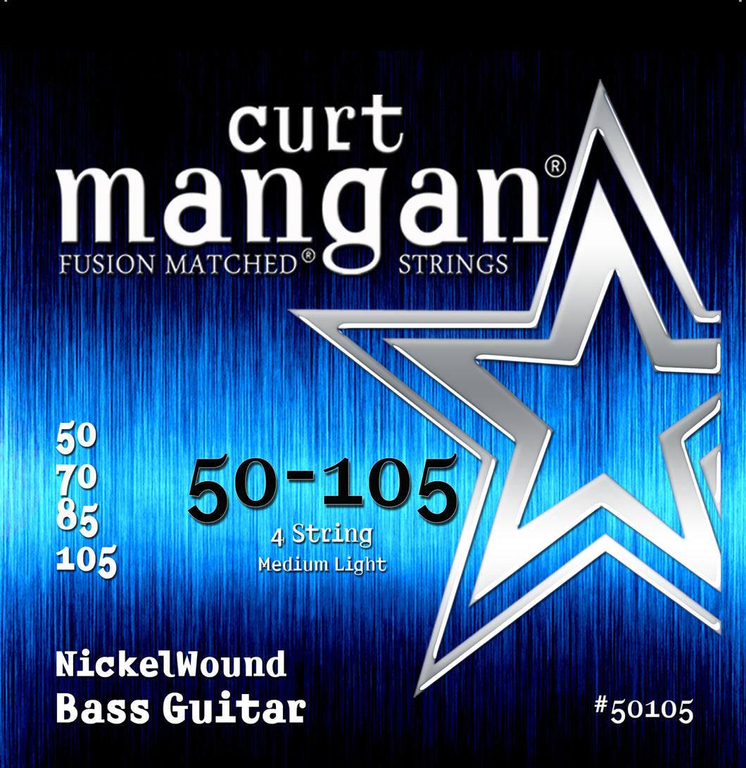 Curt Mangan Nickel Wound Electric Bass Strings 50-105