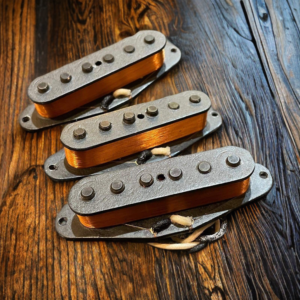 Mark Foley 62-63-64 Veener Board Strat pickup set — AGED — Authentic 1960's tone