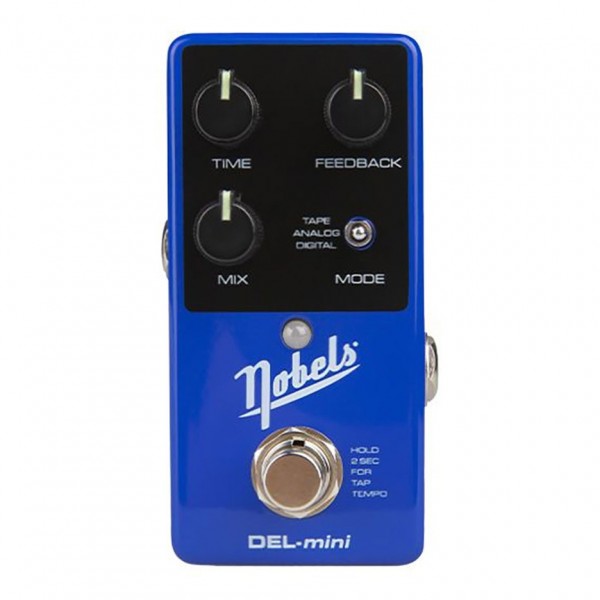 best compact delay pedal DEL-Mini Stereo Delay Guitar Pedal with Tap Tempo by Nobels