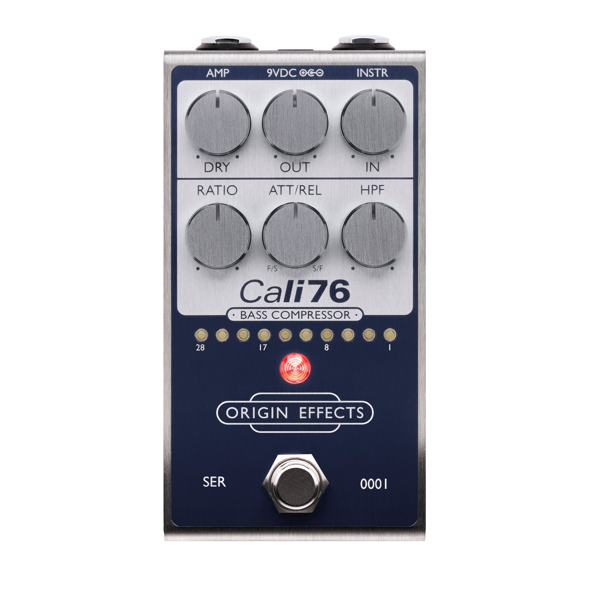 Cali76 V2 Bass Compressor Silver from Origin Effects - Buy Here