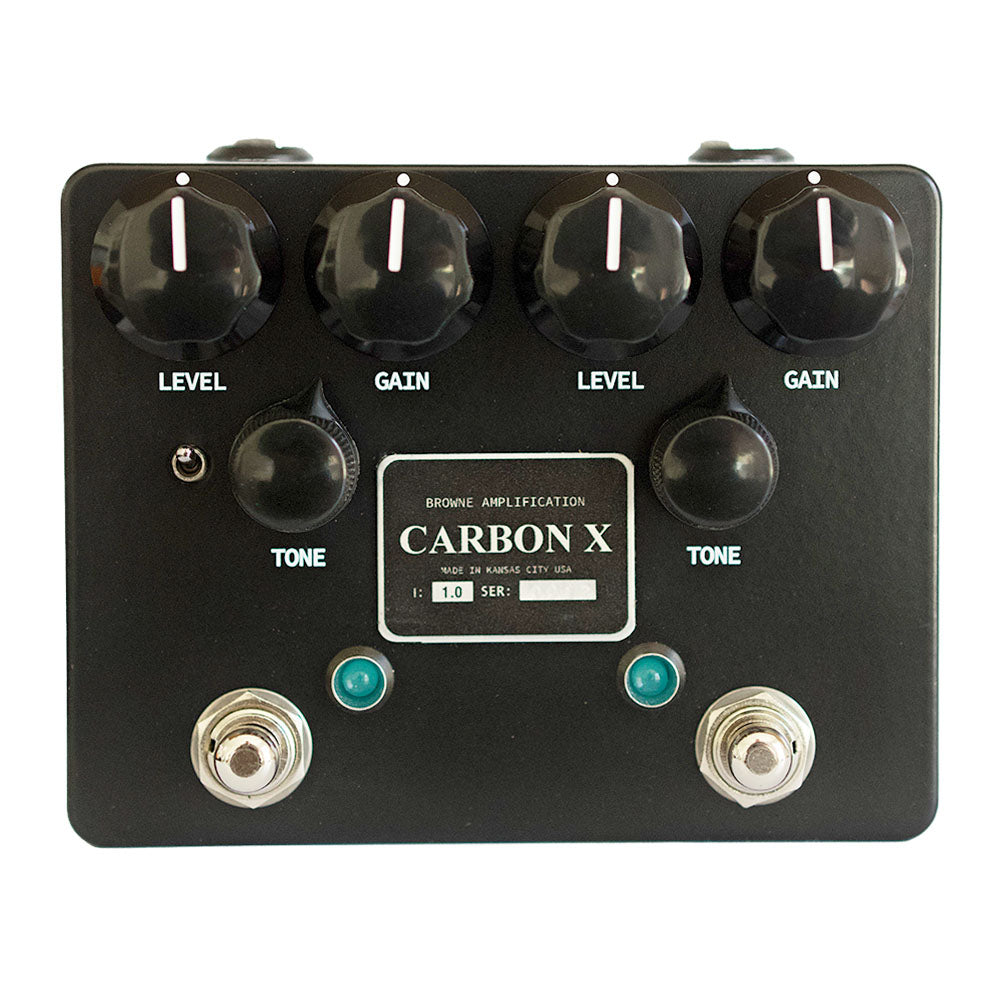 Browne Amplification Carbon X Dual Overdrive Black