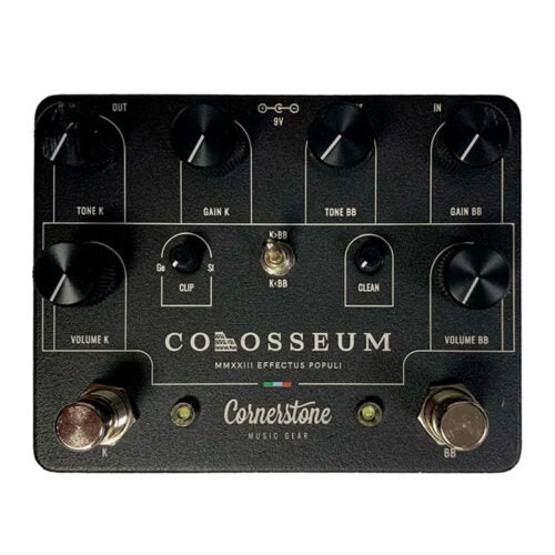 Cornerstone Colosseum Dual Overdrive Pedal - Limited Black Edition