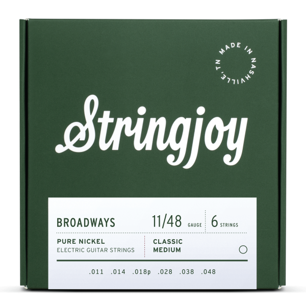 Stringjoy Broadway - Pure Nickel - Electric Guitar Strings 11-48
