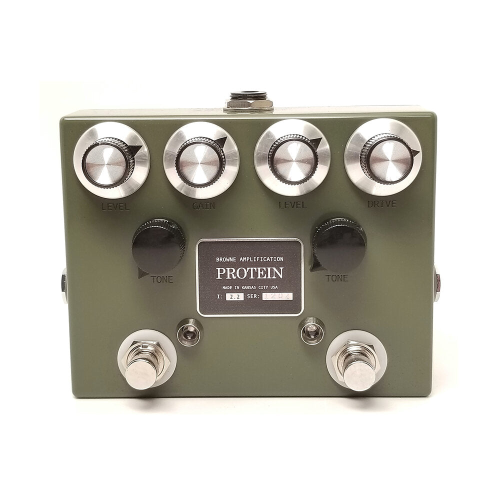 Protein Dual Overdrive Green for guitar Browne Amplification -Buy