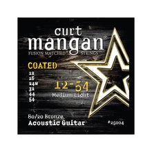 Load image into Gallery viewer, Curt Mangan 80/20 Bronze COATED Acoustic Guitar Strings 12-54
