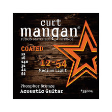 Load image into Gallery viewer, Curt Mangan Phosphor Bronze COATED Acoustic Guitar Strings 12-54
