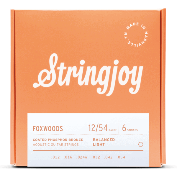 Stringjoy Foxwoods - COATED Phosphor Bronze - Acoustic Guitar Strings 12-54