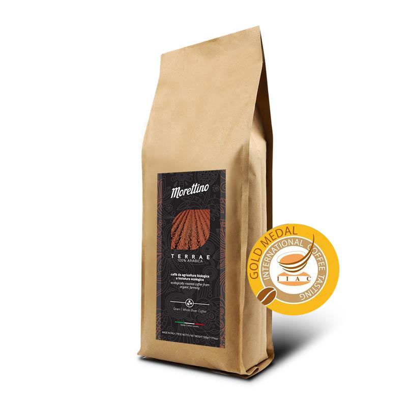 Morettino Terrae Organic 100% Arabica Whole Bean Coffee 500 grams
